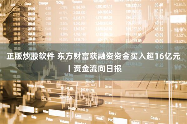 正版炒股软件 东方财富获融资资金买入超16亿元丨资金流向日报